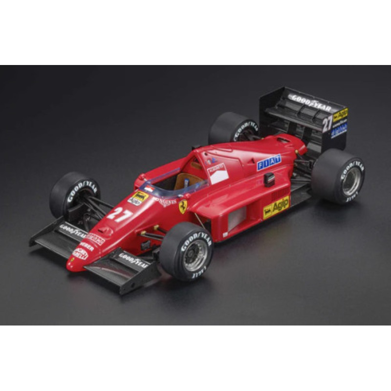 1/18 GP Replicas 1986 Formula 1 Michele Alboreto Ferrari F1/86 #27 2nd Austria GP Car Model
