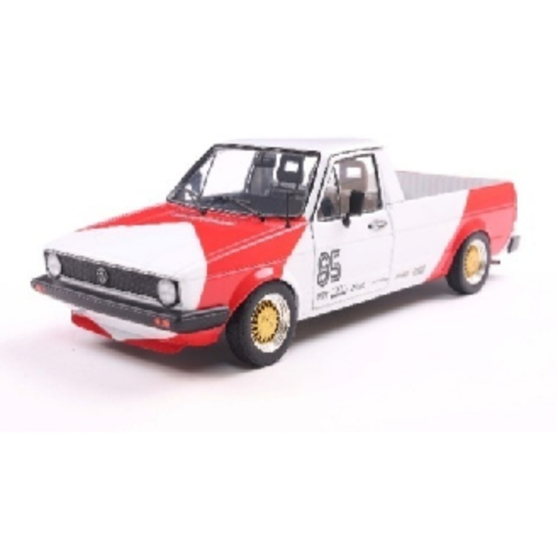 1/18 Solido 1982 Volkswagen Caddy MK.1 M Racing Tribute (Red & White) Diecast Car Model