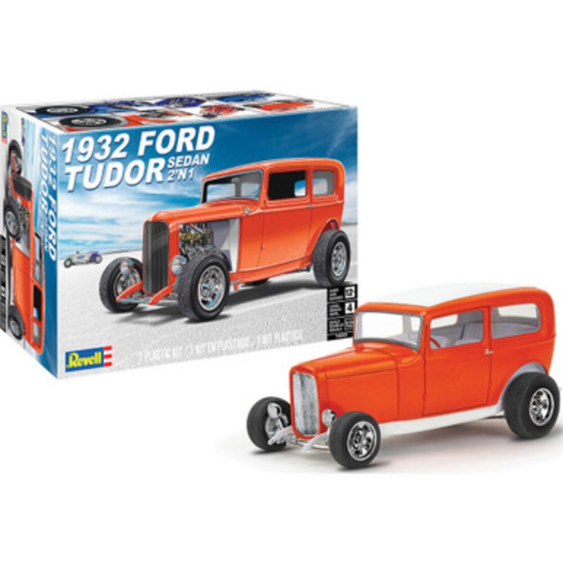 1932 Ford Tudor Sedan 2-N-1 1:25 Scale Plastic Model Kit by Revell