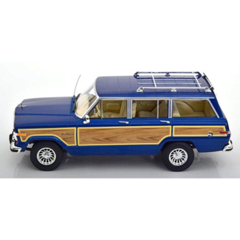 1989 Jeep Grand Wagoneer - Blue 1:18 Scale Cast Resin Model Car by KK Scale