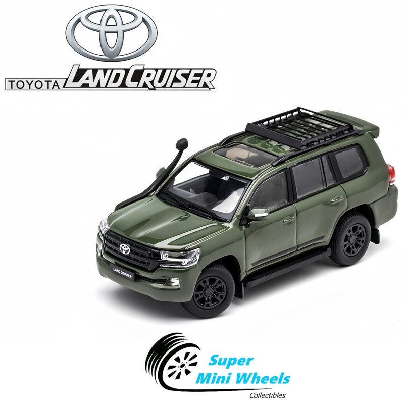 GCD 1:64 Toyota Land Cruiser LHD Off Road 44 2018  Green - Diecas Model