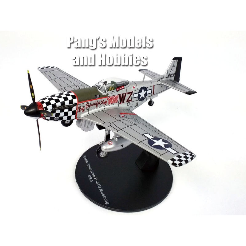 North American P-51 P-51D Mustang "Big Beautiful Doll" 1/72 Scale Diecast Metal Model