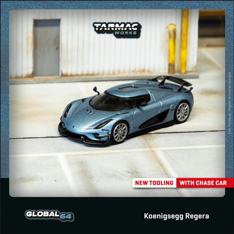 [Preorder] Tarmac Works 1:64 Koenigsegg Regera Light Blue Metallic T64G-TL017-LB