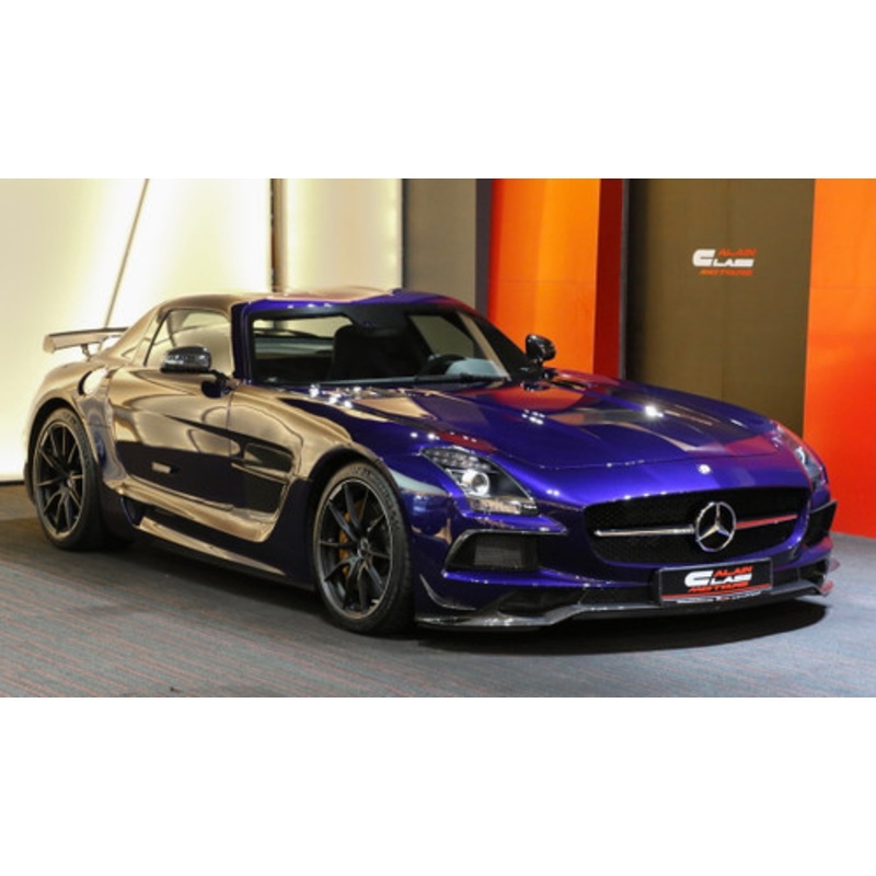 1/18 HH Model Mercedes-Benz SLS AMG Black Series (Designo Mystic Blue) Resin Car Model Limited 60 Pieces