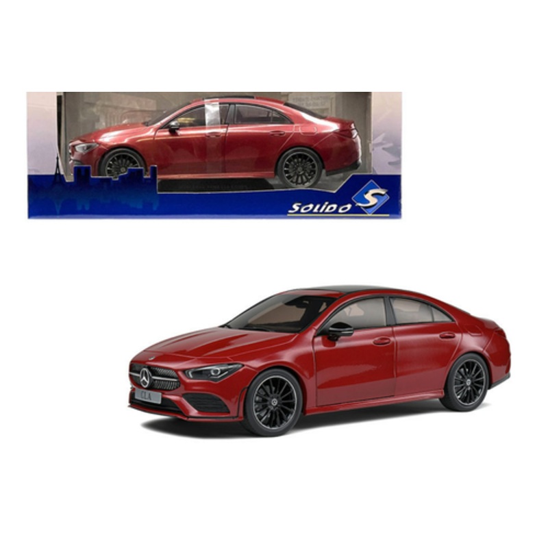 1/18 Solido 2019 Mercedes-Benz AMG CLA Coupe (C118) (Patagonia Red) Diecast Car Model
