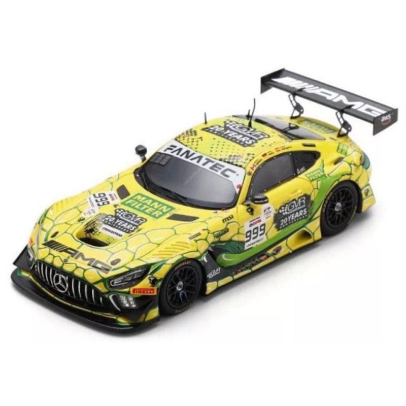 1/43 Spark Mercedes-AMG GT3 No.999 Mercedes-AMG Team GruppeM Racing 24H Spa 2023 M. Engel - M. Grenier - D. Juncadella Car Model