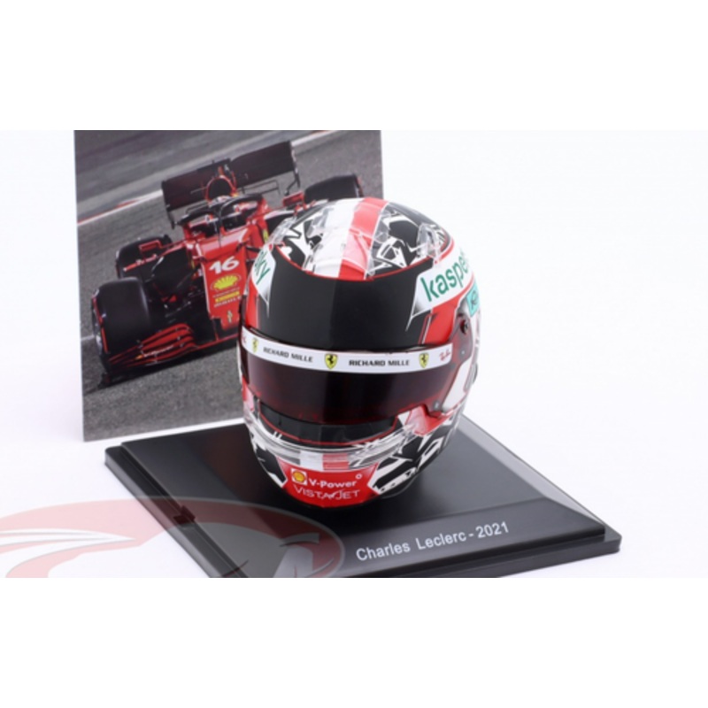 1/5 Spark 2021 Formula 1 Charles Leclerc #16 Scuderia Ferrari SF21 Helmet Model