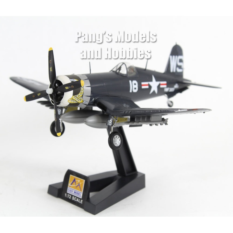 F4U Corsair VMF-323 Death Rattlers - US Marines - USMC - 1/72 Scale Assembled and Painted Model by Easy Model