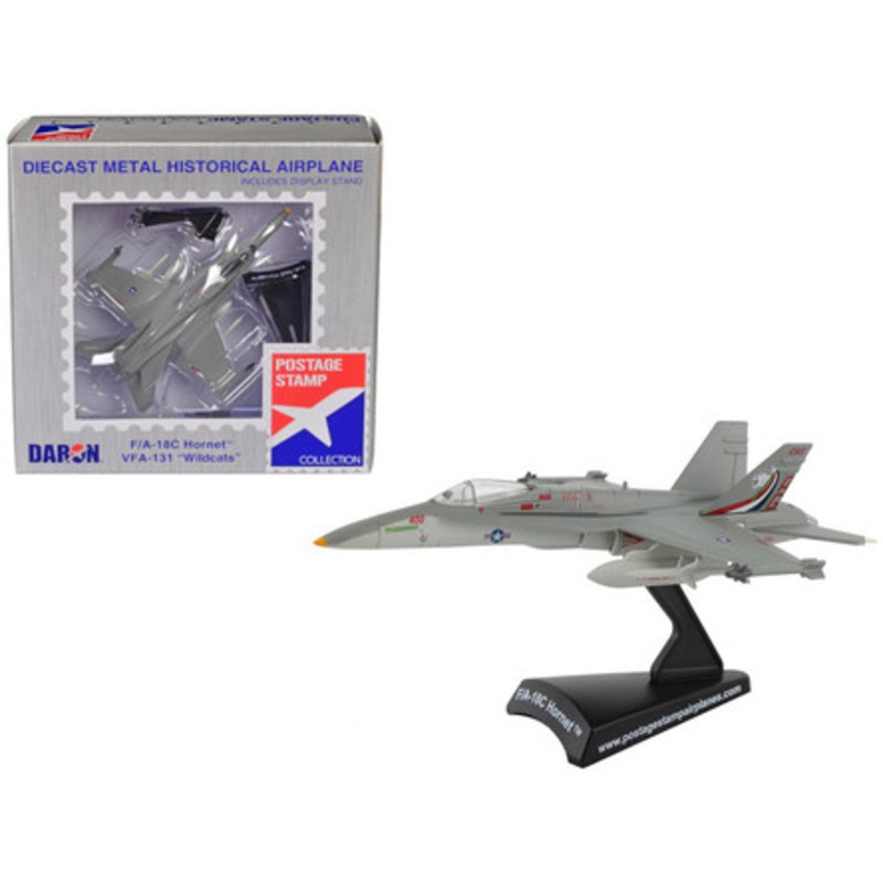 McDonnell Douglas F/A-18C Hornet Fighter Aircraft "VFA-131 Wildcats" United States Navy 1/150 Diecast Model Airplane by Postage Stamp