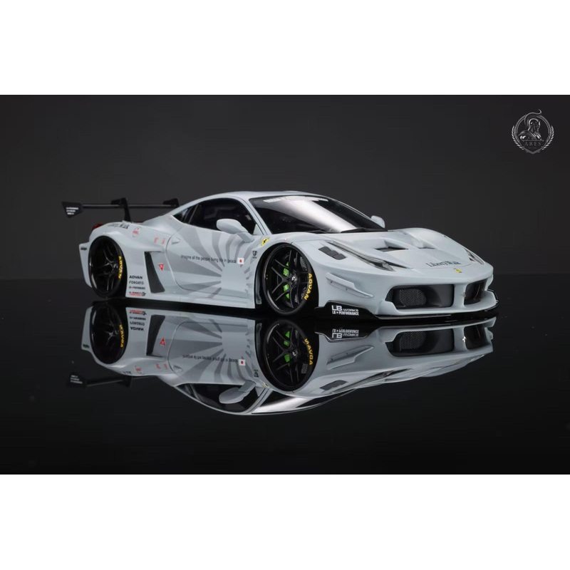 [Preorder] ARES Model 1:18 LB-SILHOUETTE WORKS Ferrari 458 GT - Grey AM24F008