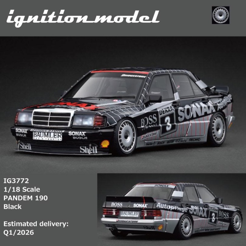 [Preorder] Ignition Model 1:18 Nissan PANDEM 190 Black IG3772