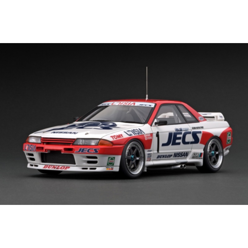 1/18 Ignition Model Jecs Skyline (#1) 1992 JTC With Mr.Hasemi