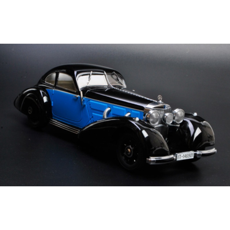 1/18 KK-Scale 1936 / 1938 Mercedes-Benz Mercedes 540K (Black & Blue) Diecast Car Model