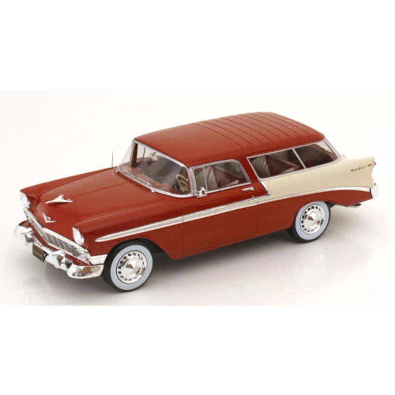 1/18 KK-Scale 1956 Chevrolet Bel Air Nomad Custom (Brown Metallic) Diecast Car Model