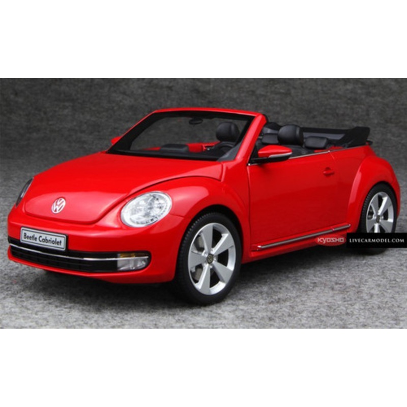 1/18 Kyosho Volkswagen VW Beetle (Red) Convertible Diecast Car Model