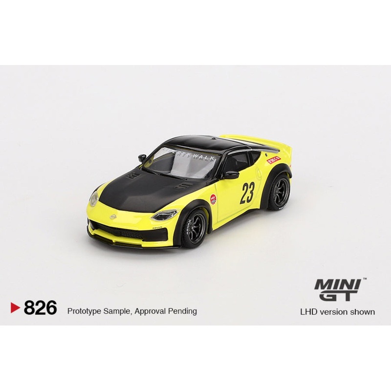 [Preorder] Mini GT 1:64 Nissan Z X LB NATION WORKS Ikazuchi Yellow MGT00826