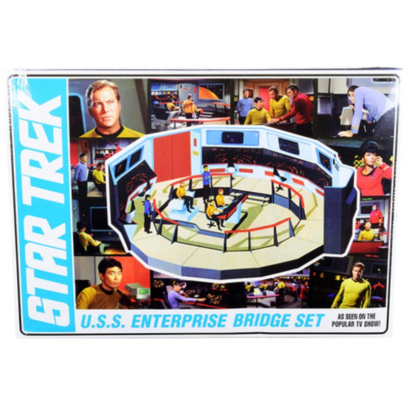 Skill 2 Model Kit U.S.S. Enterprise Command Bridge Set "Star Trek" (1966-1969) TV Show 1/32 Scale Model by AMT