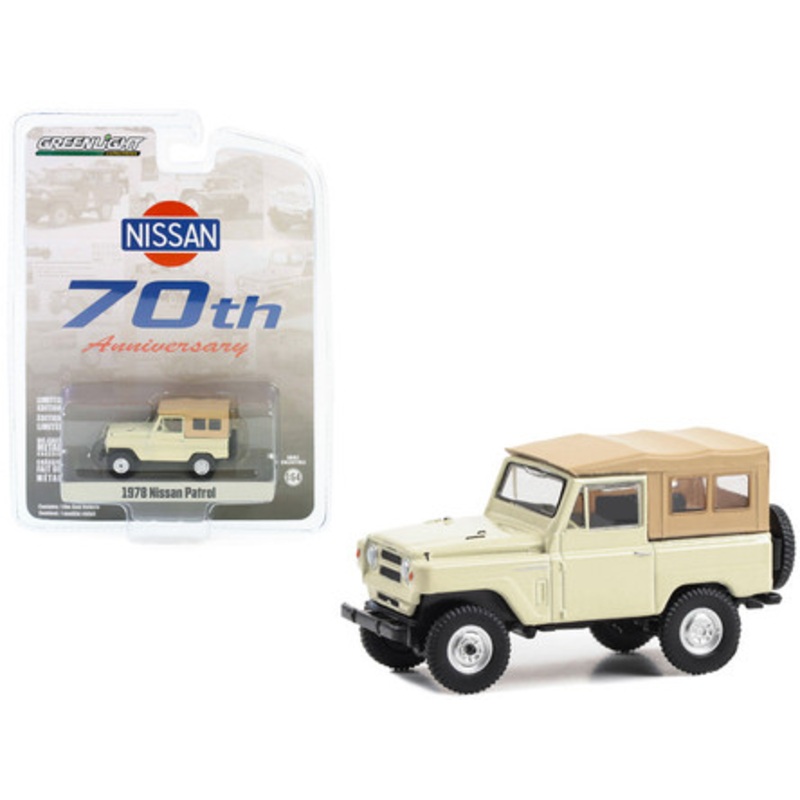 1978 Nissan Patrol Beige with Light Brown Top "70th Anniversary" "Anniversary Collection" Series 16 1/64 Diecast Model Car by Greenlight