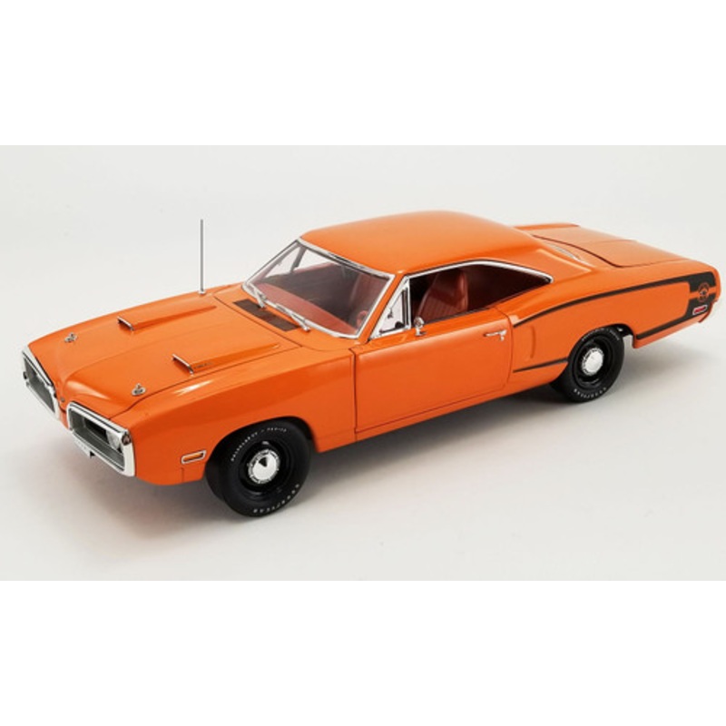 1/18 GMP 1970 Dodge Coronet Super Bee - Go Mango Reverse Black  C Stripe Diecast Car Model