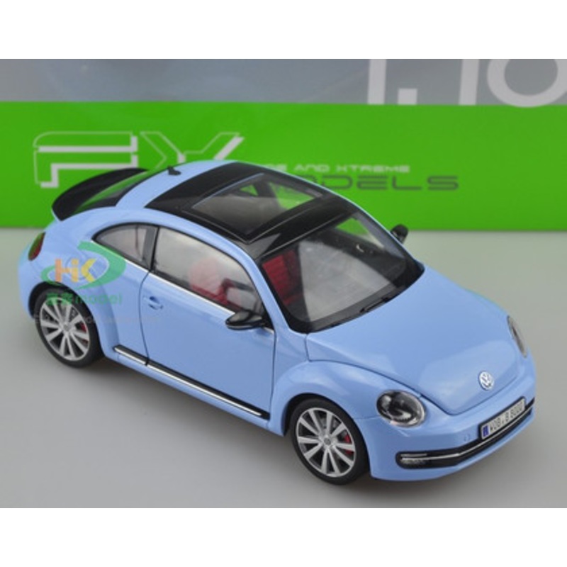 1/18 VOLKSWAGEN VW BEETLE (BLUE) DIECAST CAR MODEL