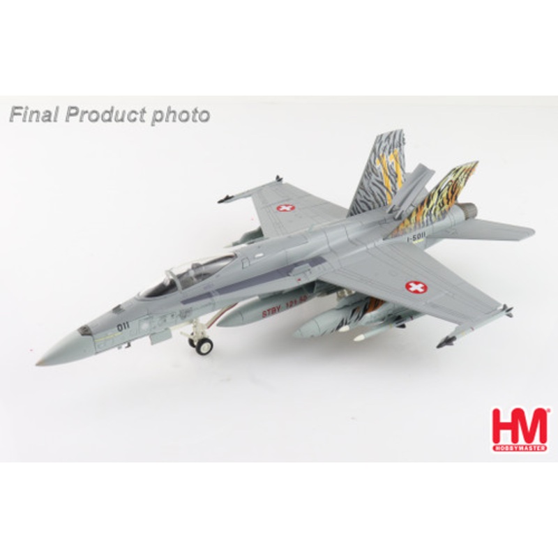 1/72 Hobby Master F/A-18C "Swiss AF 2003 Tiger Meet" J-5011, Staffel 11, Swiss Air Force Diecast Model