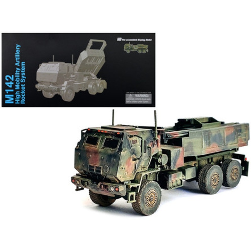 United States M142 High Mobility Artillery Rocket System (HIMARS) Green Camouflage "NEO Dragon Armor" Series 1/72 Plastic Model by Dragon Models