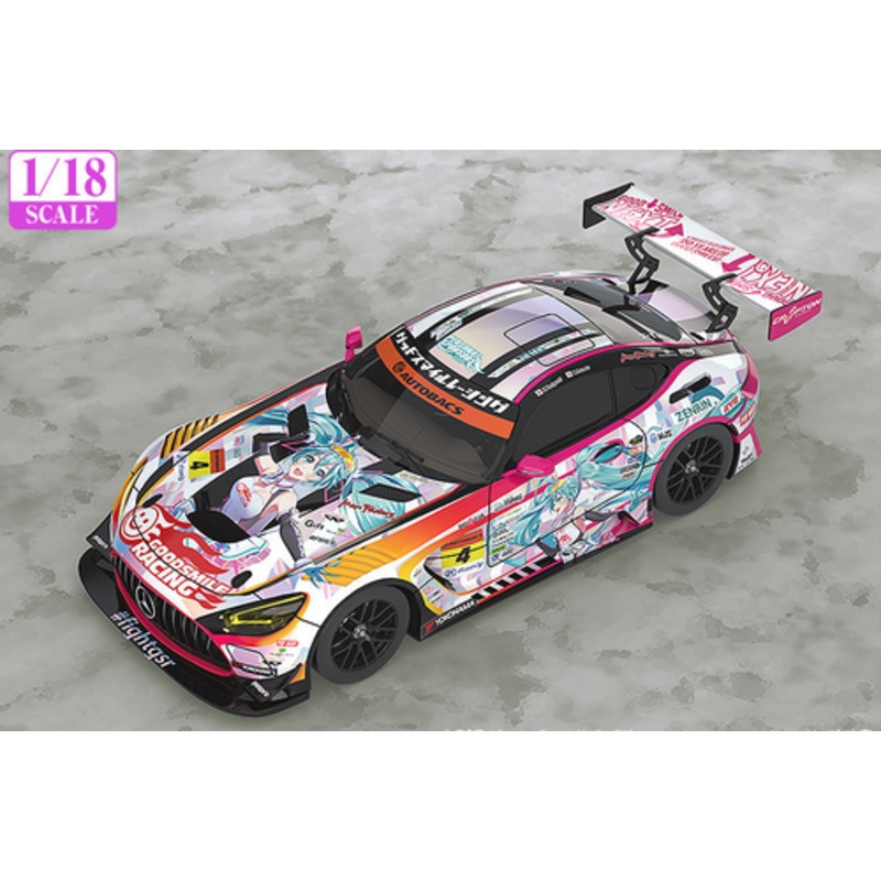 1/18 GoodSmile HATSUNE MIKU AMG 2021 SUPER GT  With display cover and Base Resin