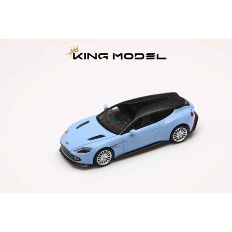 1/64 King Model Aston Martin Vanquish Zagato Shooting Brake (Blue) Car Model
