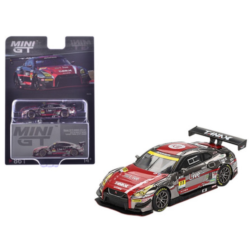 1/64 Mini GT 2023 Nissan GT-R NISMO GT3 #11 GAINER TANAX GT-R GAINER 2023 SUPER GT SERIES Diecast Car Model