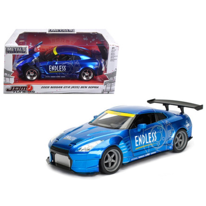 2009 Nissan GT-R (R35) Ben Sopra Blue JDM Tuners 1/24 Diecast Model Car by Jada