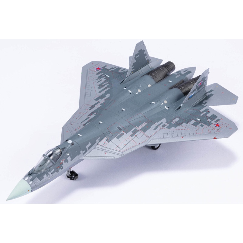 Sukhoi Su-57 5th Generation Stealth Russian Fighter - Digital Camo -1/72 Scale Diecast Metal Model by Air Force 1