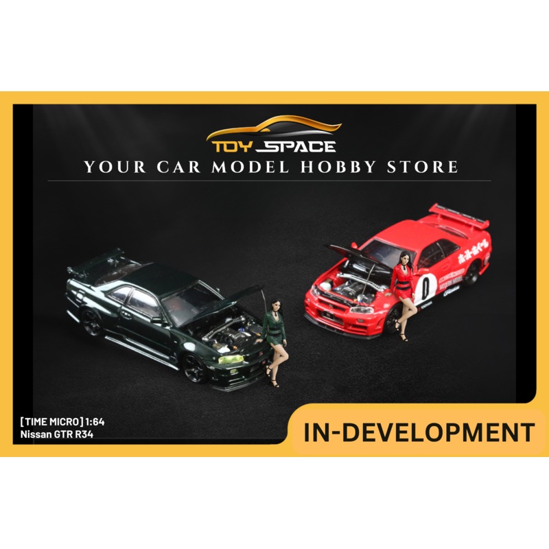 [TIME MICRO] 1/64 Nissan GTR R34 Red #0 Ordinary