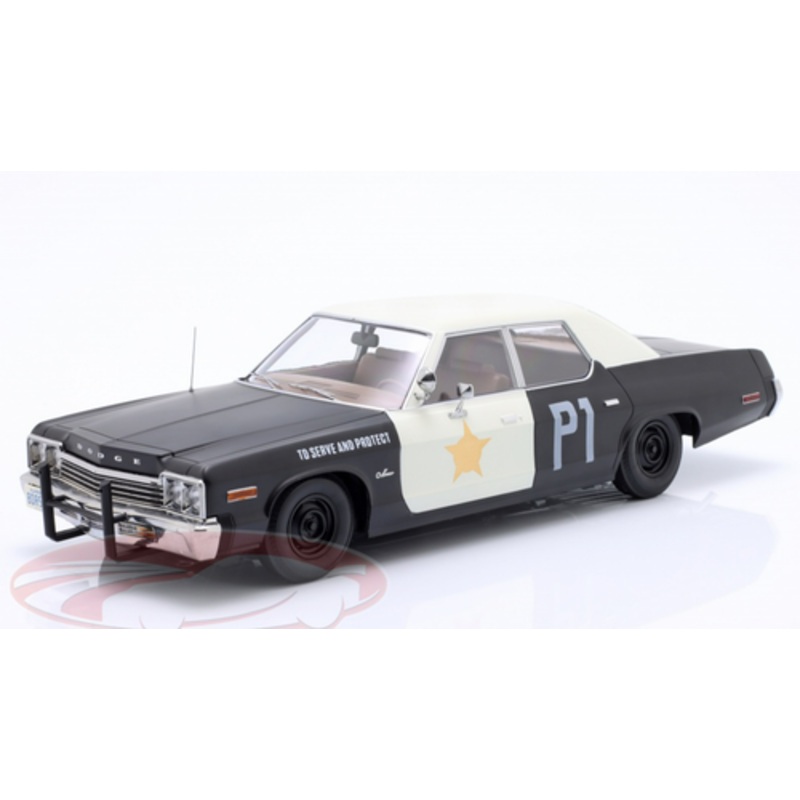 1/18 KK-Scale 1974 Dodge Monaco Bluesmobile Look-a-like Diecast Car Model