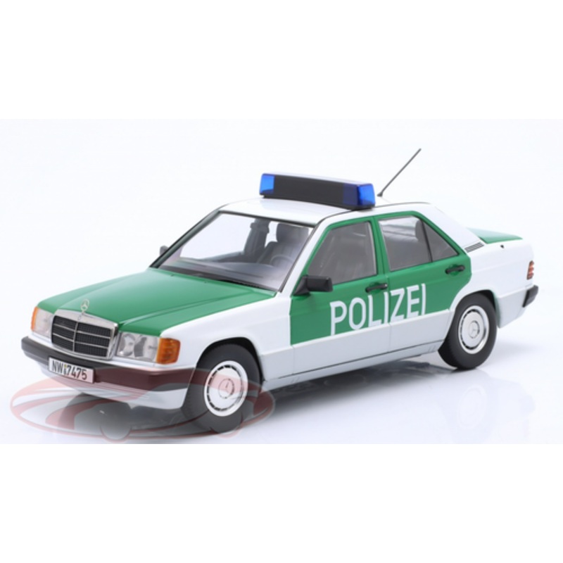 1/18 Triple9 1993 Mercedes-Benz 190 (W201) Police Germany Diecast Car Model