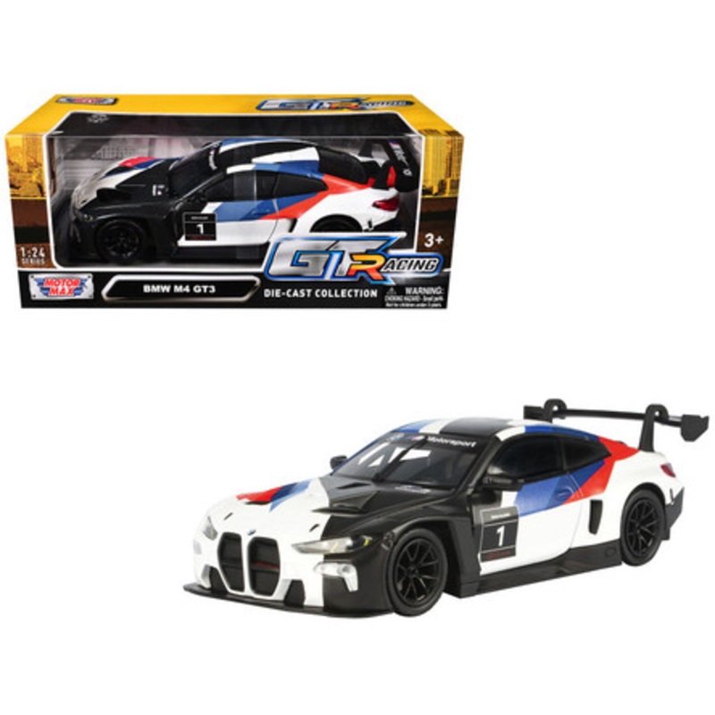 1/24 Motormax BMW M4 GT3 #1 Diecast Car Model