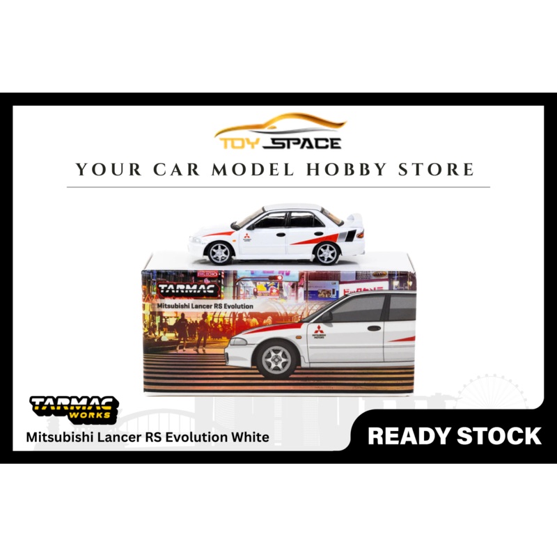 [TARMAC WORKS] 1/64 Mitsubishi Lancer RS Evolution White [Lamley Special Edition] Regular