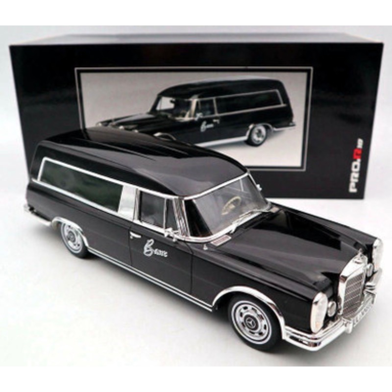 1/18 Schuco Mercedes-Benz 600 Hearse (Black) Diecast Car Model