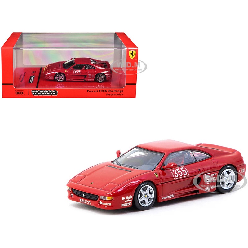 Ferrari F355 Challenge #355 "Presentation" Red "Hobby64" Series 1/64 Diecast Model Car by Tarmac Works