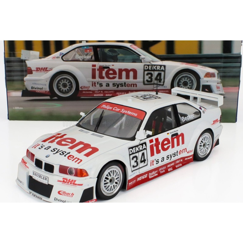 Werk83 1994 BMW 325i E36 Team WS-DHL Item Dekra No 34 DTM Season 1994 White 1:18