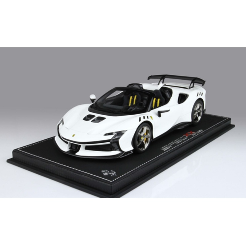 1/18 BBR Ferrari SF90 XX Spider (Bianco Cervino White) Resin Car Model Limited 30 Pieces