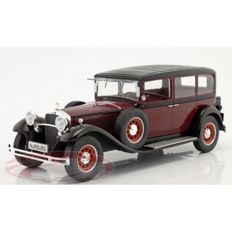 1/18 Modelcar Group 1928 Mercedes-Benz 460 Nrburg (Dark Red & Black) Car Model