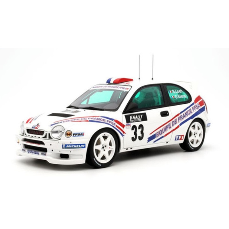 1/18 OTTO 2000 Toyota Corolla WRC Tour De Corse (White) Resin Car Model