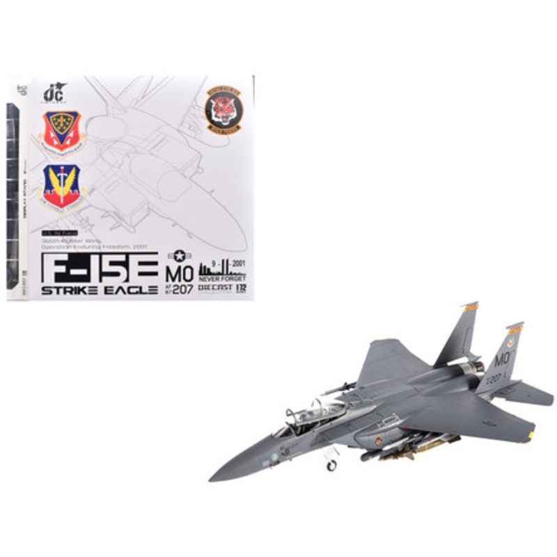 McDonnell Douglas F-15E Strike Eagle Fighter Aircraft "391st FS Bold Tigers 366th Fighter Wing Operation Enduring Freedom" (2001) United States Air Force 1/72 Diecast Model by JC Wings