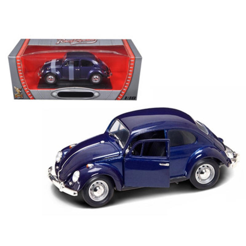1967 Volkswagen Beetle Dark Blue 1/18 Diecast Car by Road Signature