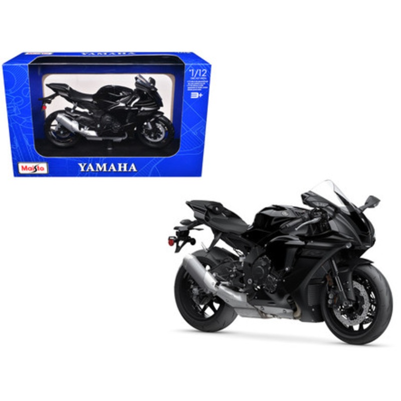 Yamaha YZF-R1 Black 1/12 Diecast Motorcycle Model by Maisto