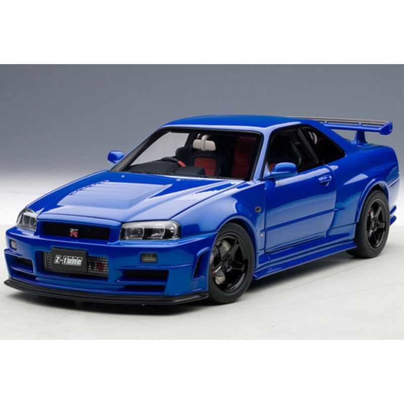1/18 AUTOart NISSAN R34 GT-R GTR NISMO Z-TUNE (BAYSIDE BLUE) Diecast Car Model