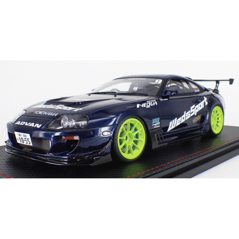 1/18 IG Ignition Model Toyota Supra (JZA80) RZ ORIDO-STREET Ver. Blue Car Model Limited 100 IG1810