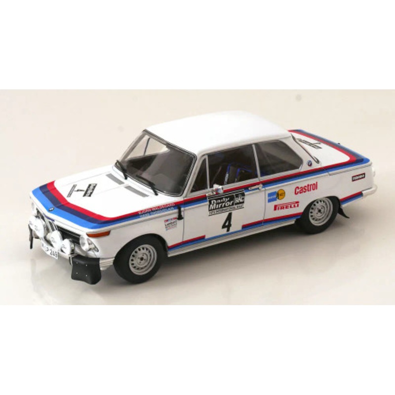 1/18 Ixo 1973 BMW 2002 #4 7th RAC Rallye BMW Motorsport GmbH Bjrn Waldegrd, Hans Thorszelius Car Model