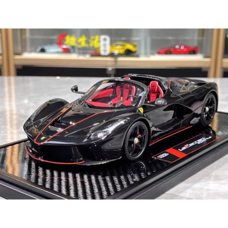 1/18 SPM Ferrari LaFerrari Aperta (Black) Car Model