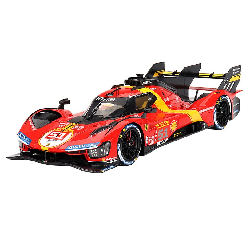 Ferrari 499P #51 James Calado - Antonio Giovinazzi - Alessandro Pier Guidi "Ferrari AF Corse" 3rd Place WEC "6 Hours of Spa" (2023) "Competition Series" 1/18 Model Car by BBR